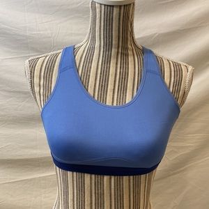 Nike Dri-Fit Sports Bra Women's Small Blue Activewear Tank Top